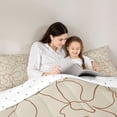 thumbnail image 5 of jejeloiu Abstract Waves Lines Twin Comforter Sets,Khaki Brown Bedding Set For Teens Kids Reversible 2 Pieces, 5 of 8