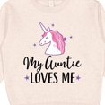 thumbnail image 3 of Inktastic My Auntie Loves Me Unicorn Toddler Sweatshirt, 3 of 4