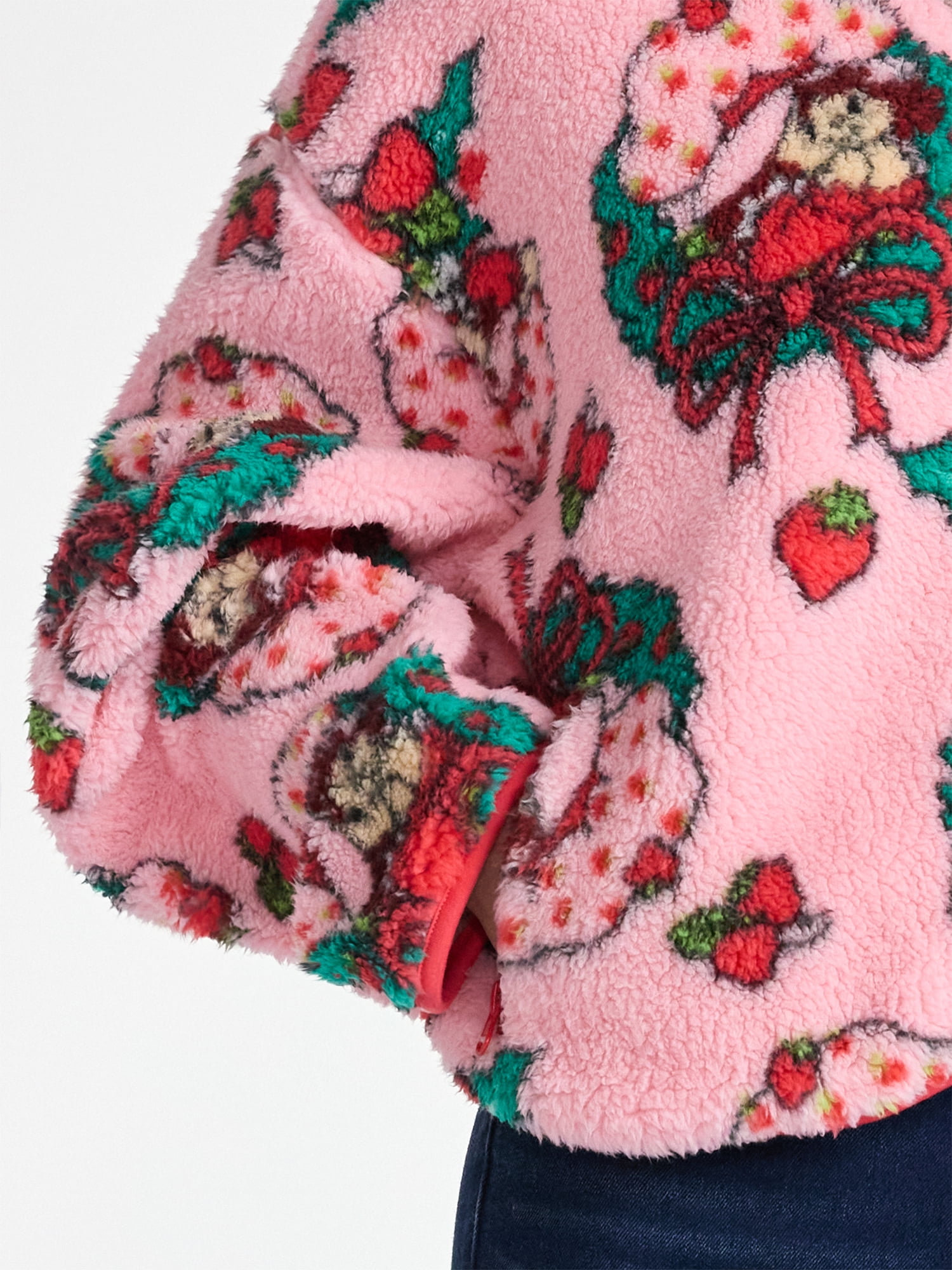 Strawberry Shortcake Women's Christmas Print Woobie Fleece Jacket