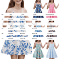 thumbnail image 2 of Ruyang Teen Girls Hawaiian Casual Sundress Print A-Line Suspender Sleeveless Dresses Summer Lightweight Breathable Beach Dresses, 2 of 7