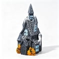 thumbnail image 2 of Halloween Village Accessories Set Halloween HOUSEs Village Miniatures Ornaments with Pumpkins Ghost Tombstones Tree Fence Streetlamp Figurines for Party Home Table Decor, 2 of 6