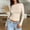 Beige, variant on TINZ Women’s Slim Tops Long Sleeve Round Neck Crop Top Tee Shirt Basic Solid Tight Slim Fit Cropped Shirt Workout Yoga Long Sleeve Shirts Crop Womens Shirt Long Sleeve T Shirt Women Set Shirt Juniors