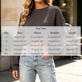 thumbnail image 4 of Liuinsasek Women's Cropped Top Long Sleeve Round-Neck Fashion Solid Color Pullover Fall/Winter Classic Casual and Comfortable Ribbed Top Sweater, 4 of 7