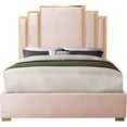 thumbnail image 6 of Meridian Furniture Hugos Pink Velvet King Bed, 6 of 8