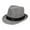 Grey, variant on Unisex Bright Fedora Hats Short Brim Floppy Panama Hat Elegant Vintage Summer Sun Hats Green