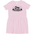 thumbnail image 3 of Inktastic One Happy Camper Girls Toddler Dress, 3 of 5