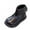 Black, variant on Girl's Flat Ankle Boots Casual Splice Leather Beaded Strappy Round Toe Zipper Plush Lined Booties Chunky Soft Sole Fall Winter Short Boots Brown 9 Toddler