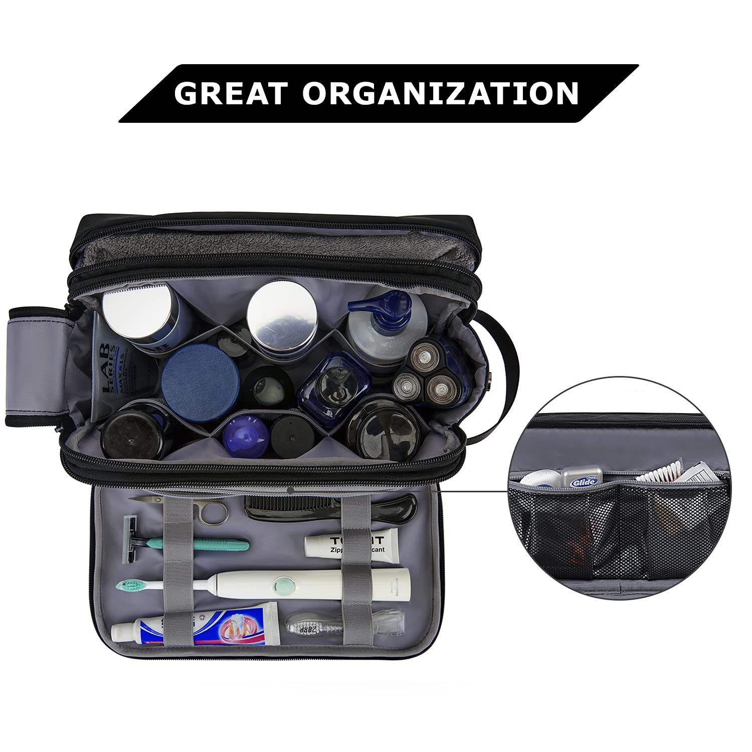 Bagsmart Extra Large Water-Resistant Toiletry Organizer photo 5