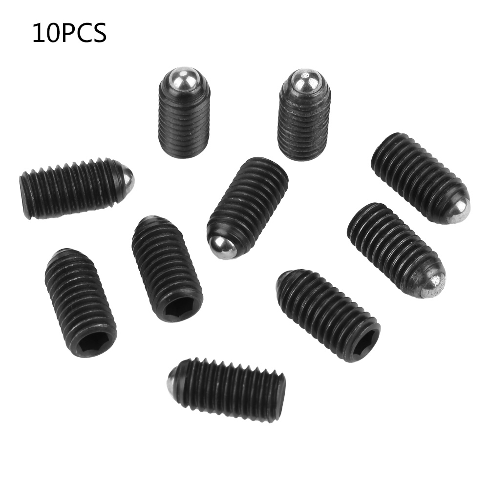 Steel Ball Plunger , 10pcs Ball Plunger, M8 Screw Thread Hex Socket For