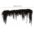thumbnail image 3 of Halloween Black Rope Garland, 4 FT Cloth Hanging Rattan Decor with Fringed Strands for Mantels, Doorways, Walls, Gothic Indoor Halloween Party Displays, 3 of 7