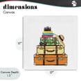 thumbnail image 4 of Stupell Industries Eclectic Travel Suitcases & Camera Canvas Art, 17 x 17, by Amanda Greenwood, 4 of 8