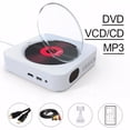 thumbnail image 4 of Destyer ABS DVD Multimedia Player With U Disk And USB Connectivity DVD Player With Speakers Disc Player white, 4 of 6