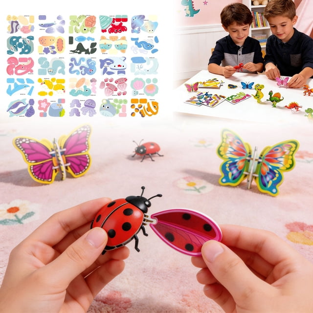 3D Puzzle For Kids And Adults Brain Teaser Educational Building For Family And Skill Development