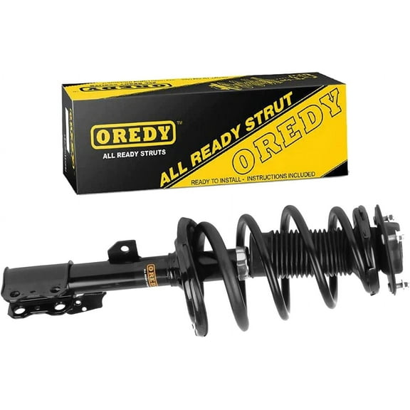 OREDY Front Left Strut Assembly with Coil Spring Suspension Replacement for 2005-2010 Toyota Sienna FWD & W/7-172364