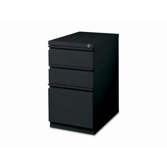 3 Drawers Vertical Steel Lockable Filing Cabinet, Black