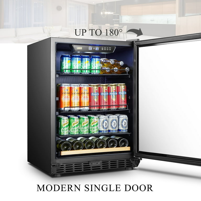 Lanbo 110 Cans 6 Bottle Under Counter Built in Compressor Beverage
