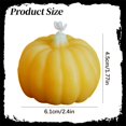 thumbnail image 3 of olkpmnmk Hand Poured Pumpkin Gourd Shaped Scented Soy Wax Mini Candles Bulk, Fall Thanksgiving Halloween Decorative Tealight Candle, Pumpkin Candles for Table Bedroom Bathroom Indoor Home Decor, 3 of 4