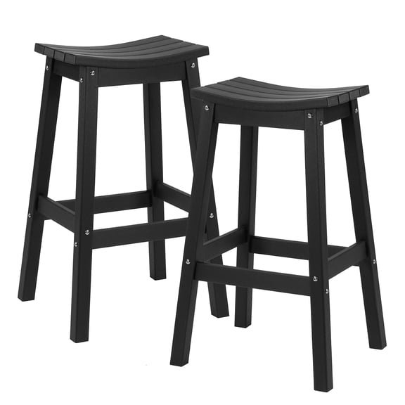 ATR ART to REAL Set of 2 Outdoor Bar Stools 29",Weather Resistant Barstool Outside Stools for Bars, Kitchen Counter, Balcony