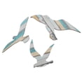thumbnail image 3 of LOLIPPYY 3pcs Seagull Wall Decor: Beach Wall Art Sculptures Wooden Decor Hanging Nautical Decoration for House Home Bathroom Bedroom Living Room Assorted Color, 3 of 9