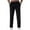 Black, variant on Men's Ice Silk Casual Trousers Lightweight Outdoor Breathable Hiking Trousers Quick Dry Stretch Work Pants with Zip Pockets Black XXL