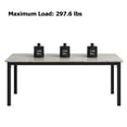 thumbnail image 3 of 78.7" Industrial Dining Table for 8 – Sturdy Metal Legs Kitchen Table for Dining Room, Home Office and Living Room, 3 of 6