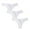 White, variant on Scyoekwg Womens Thongs Thong Solid Color Breathable Bikini Underwear T-back Ladies Panties Low Waisted Hipster Panties Fashion Briefs Pack of 3(Black,XL)