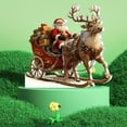 thumbnail image 3 of KOYPTL Christmas Santa Reindeer Table Decorations,2D Acrylic Santa-Ornament-Delicated-Waterproof,Flat Christmas Decorations for Indoor Home Desktop Xmas Decor,Christmas Stocking Stuffers, 3 of 6