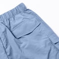 thumbnail image 4 of Big & Tall Men's Cargo Shorts 5 Pockets 7" Inseam Quick Dry Outdoor Hiking Short Pants Elastic Waist Drawstring Above Knee for Work, 4 of 8
