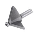 thumbnail image 3 of Uxcell 1/2" Shank 1-1/2" Dia 45 Degree Carbon Steel w Bearing Chamfer Router Bit, 3 of 5