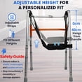 thumbnail image 6 of Knee Sling for Walker Adjustable Cushioned Support Non Weight Bearing Alternative to Scooters Crutches Surgery Recovery Foot Ankle Injuries, 6 of 8