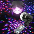 thumbnail image 2 of Lámpara de bola mágica pequeña LED con control remoto, lámpara de bola mágica de cristal mini con control de voz USB, iluminación de escenario láser giratoria con control de voz colorido, 2 of 5