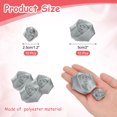 thumbnail image 2 of 20pcs 2Size Ribbon Roses Satin 2.5cm/5cm Ribbon Flower Rose Artificial Fabric Flowers for DIY Crafting (Light Grey), 2 of 5