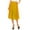 Mustard, variant on MOA Collection Women's Plus Size A-Line Casual Flared Elastic Band Polka Dot Midi Skirt
