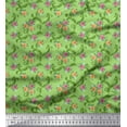 thumbnail image 1 of Soimoi Georgette Viscose Fabric Swirl,Leaves & Rose Floral Print Fabric by the Yard 42 Inch Wide, 1 of 1