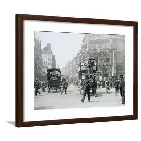 Ludgate Circus, London, prepared for Queen Victoria's Diamond Jubilee, 1897 Framed Print Wall Art By Paul