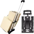 thumbnail image 2 of Platform Cart Dolly Folding Moving Warehouse Push Hand Truck Trolley Cart Black, 2 of 8