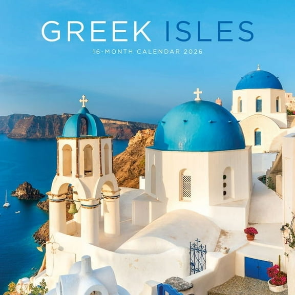 2026 Greek Isles Mini Wall Calendar Multi-Lingual, (Paperback)