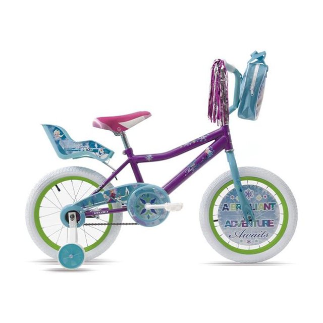 Bicicleta Veloci Frozen Rodada 16 Morado