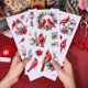 thumbnail image 4 of 3 láminas de calcomanías navideñas para muebles con diseño de cardenal, 6x12 pulgadas, muérdago navideño, autoadhesivas para pared., 4 of 9