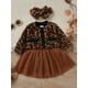 thumbnail image 3 of Bebé Niñas Abrigo Vestido Leopardo Cardigan Tutu Falda(Café/3 años) Nituyy Falda-GL715-FT58203A6, 3 of 6