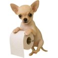 thumbnail image 1 of Porte-papier Hygiénique pour Chien, Porte-Rouleau de Toilette en Résine 3D pour Chiot, Organisateur Réaliste de Serviettes pour Rouleaux Standard, Mignon Distributeur de Mouchoirs Mural Chihuahua avec Étagère de Rangement, pour Déco de Cuisine et Salle de Bain, 1 of 8
