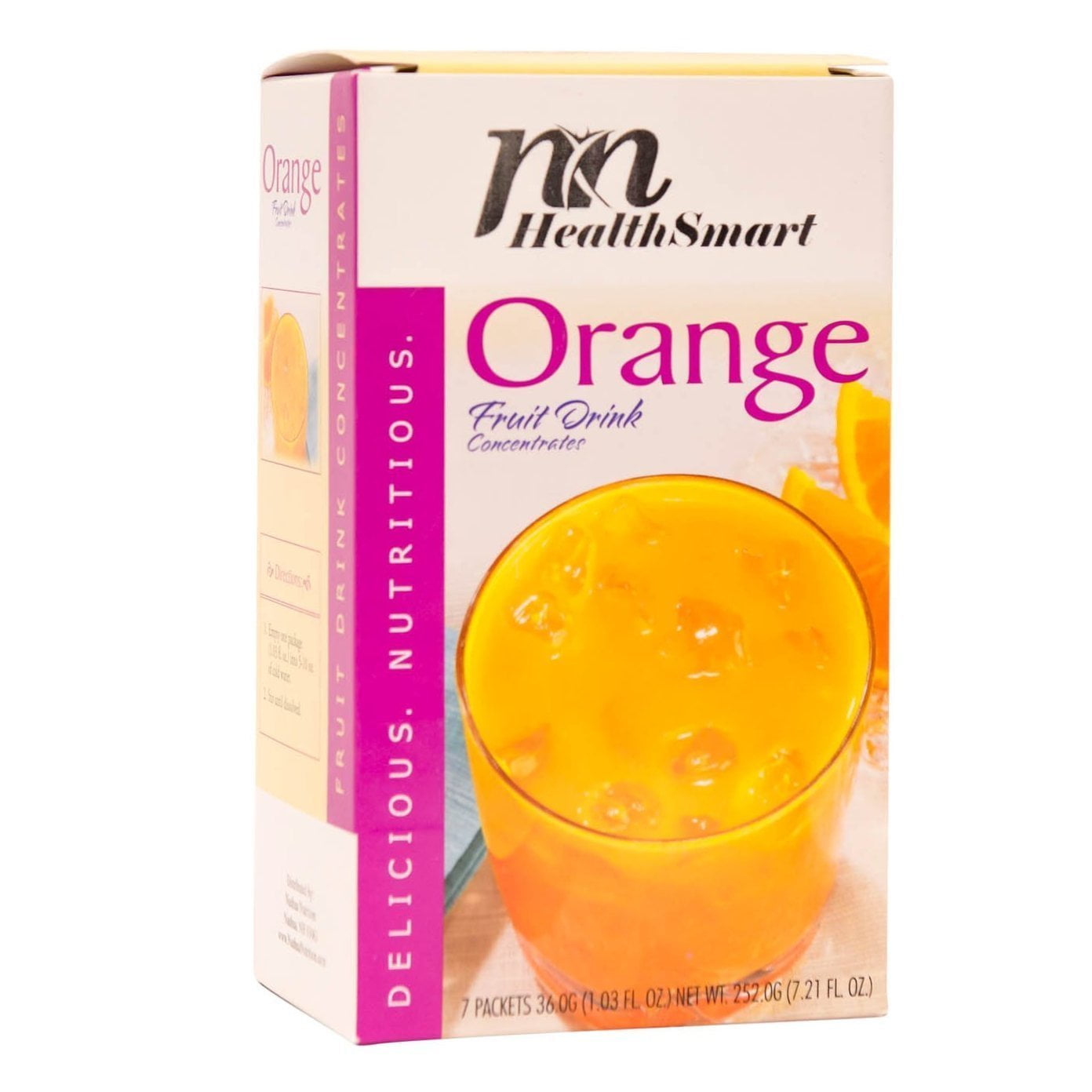 HealthSmart High Protein Fruit Drink Liquid Concentrate Orange