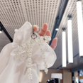 thumbnail image 4 of Colorful Beaded Bowknot Keychain Lovely Decorations Keyring Ornament Backpack Handbag Charm Pendant for Girls Women Yellow, 4 of 4