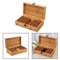 thumbnail image 3 of Caja de almacenamiento de aceite esencial de , caja de transporte de fragancias, con capacidad para 25 botellas (se la la adaptaciónción ml), 25 rejillas Macarena soportes de aceite esencial, 3 of 8