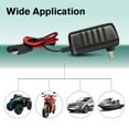 thumbnail image 6 of Yinrunx 6V 12V 1.5A Fully-Automatic Smart Charger, Battery Charger, Battery Maintainer, Trickle Charger, and Battery Desulfator with Temperature Compensation For Automotive Car Motocycle, 6 of 9