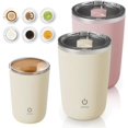 thumbnail image 1 of Automatic Magnetic Stirring Coffee Mug, 2025 Upgraded Magnetic Coffee Stirrer Mug, Coffee Cup with Mixer Built In, Automatic Coffee Cup Stirrer Auto Stirring Coffee Mug (Pink+Beige), 1 of 1