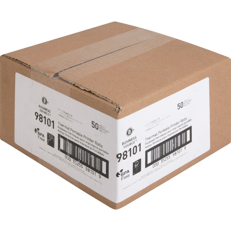 Business Source Portable Printer Thermal Rolls - 2 1/4 Business Source Portable Printer Thermal Rolls - 2 1/4