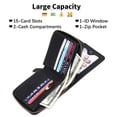 thumbnail image 4 of (2 pack) Sendefn Wallets for Men Leather Front Pocket Wallet RFID Zip Bifold Credit Card Holder, 4 of 8