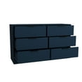thumbnail image 5 of Kappesberg Fresno Modern 6-Drawer Dresser, Deep Blue – Bedroom Storage for Adults and Teens, 32.3"H x 57"W x 17.7"D, 5 of 8