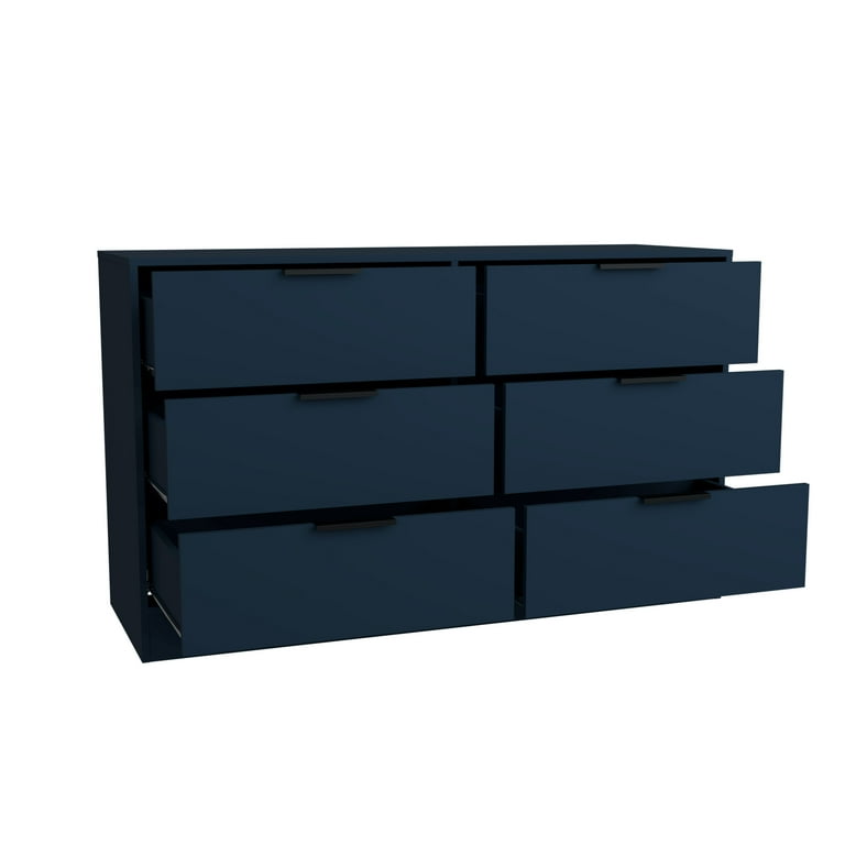 Kahanuola 52.75'' W 6-Drawer Blue Dresser by CC & L SALES GROUP LLC